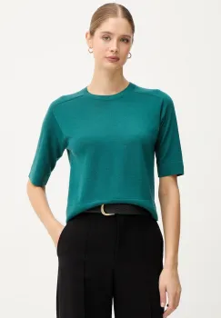United Colors of Benetton pulover de lana culoarea verde, light, 11AHD10E6 imagine