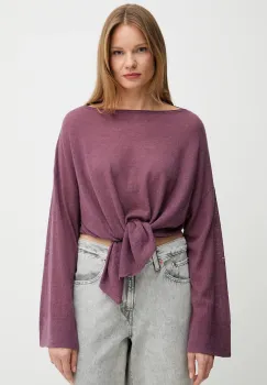 United Colors of Benetton pulover de lana culoarea violet, light, 109PD10E1 imagine