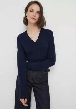 United Colors of Benetton pulover de lana femei, culoarea albastru marin, light imagine