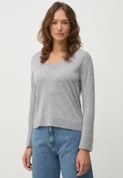 United Colors of Benetton pulover de lana femei, culoarea gri, light, 11AHD402M imagine