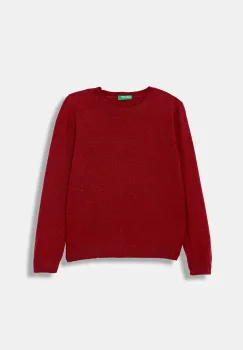 United Colors of Benetton pulover de lana pentru copii culoarea rosu, light, 106WC108R imagine