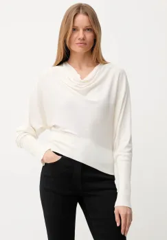 United Colors of Benetton pulover de matase culoarea bej, light, 1ZRED10E8 imagine