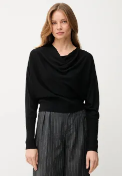 United Colors of Benetton pulover de matase culoarea negru, light, 1ZRED10E8 imagine