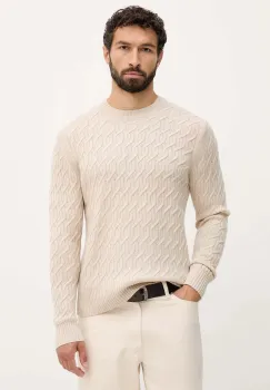 United Colors of Benetton pulover din amestec de lana culoarea bej, 1335U10A9 imagine