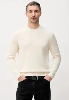 United Colors of Benetton pulover din amestec de lana culoarea bej, 1444U10AZ imagine