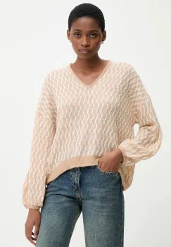 United Colors of Benetton pulover din amestec de lana culoarea bej, light, 1012E403C imagine