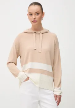 United Colors of Benetton pulover din amestec de lana culoarea bej, light, 102HE203V imagine