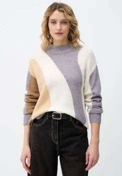 United Colors of Benetton pulover din amestec de lana culoarea gri, light, 11CZE10ER imagine