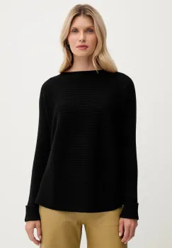 United Colors of Benetton pulover din amestec de lana culoarea negru, 1Y6SD10CH imagine