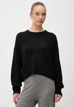 United Colors of Benetton pulover din amestec de lana culoarea negru, light, 126WD10E4 imagine