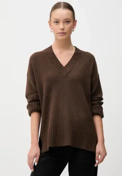 United Colors of Benetton pulover din amestec de lana culoarea verde, 1244D403A imagine