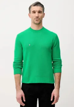 United Colors of Benetton pulover din amestec de lana culoarea verde, 1444U10AZ imagine