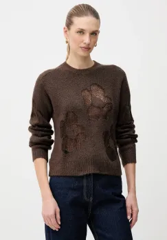 United Colors of Benetton pulover din amestec de lana culoarea verde, 18L4E10EW imagine