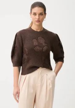 United Colors of Benetton pulover din amestec de lana culoarea verde, light, 18L4E10EV imagine