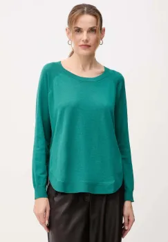 United Colors of Benetton pulover din amestec de lana culoarea verde, light, 1Y6SD10EG imagine