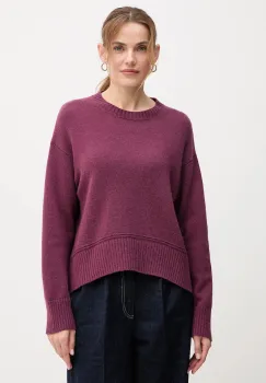 United Colors of Benetton pulover din amestec de lana culoarea violet, 1244D10BC imagine