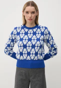 United Colors of Benetton pulover din amestec de lana femei, 1032E10BI imagine