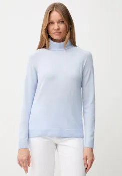 United Colors of Benetton pulover din amestec de lana light, cu guler, 1035D2551 imagine