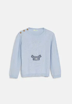 United Colors of Benetton pulover din amestec de lana pentru bebelusi light, 1ZNNB1011 imagine