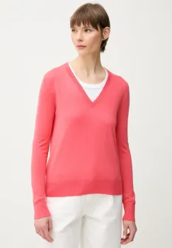 United Colors of Benetton pulover din amestec de matase culoarea roz, light, 1ZRED402L imagine