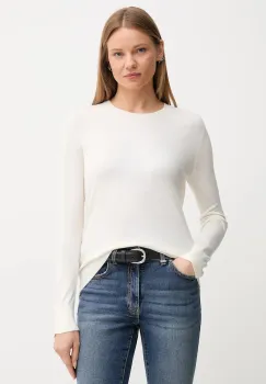 United Colors of Benetton pulover din amestec de matase femei, culoarea bej, light, 1ZRED10CP imagine