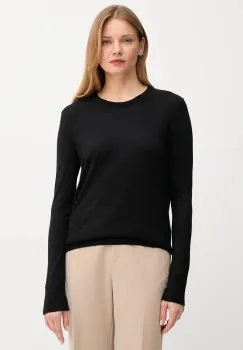 United Colors of Benetton pulover din amestec de matase femei, culoarea negru, light, 1ZRED10CP imagine