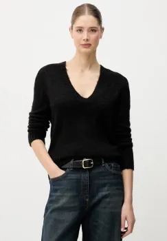 United Colors of Benetton pulover din amestec de mohair culoarea negru, 1VAAD10EX imagine