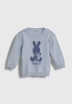 United Colors of Benetton pulover din bumbac pentru bebelusi light imagine