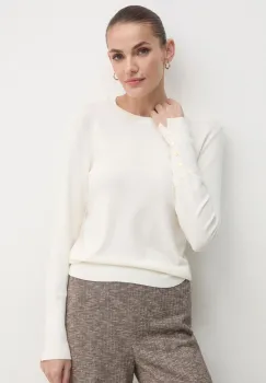 United Colors of Benetton pulover femei, culoarea bej, light, 104HD10CB imagine