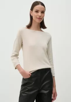 United Colors of Benetton pulover femei, culoarea bej, light imagine