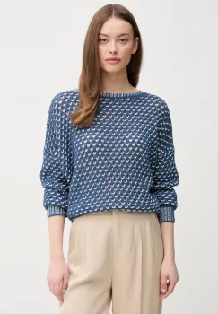 United Colors of Benetton pulover femei, culoarea bleumarin, calduros, 1194E10D9 imagine