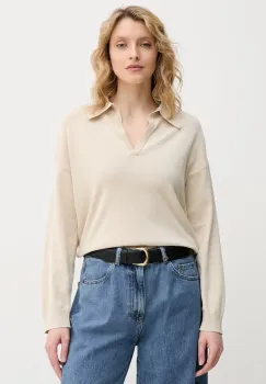 United Colors of Benetton Pulover femei din bumbac imagine