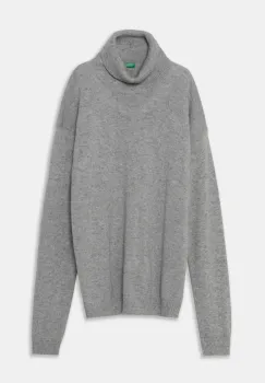 United Colors of Benetton pulover pentru copii din amestec de lana culoarea gri, 1032C200D imagine