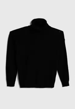 United Colors of Benetton pulover pentru copii din amestec de lana culoarea negru, light imagine