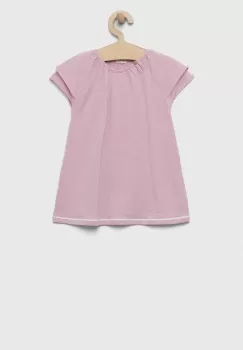 United Colors of Benetton rochie bebe culoarea roz, mini, evazati imagine