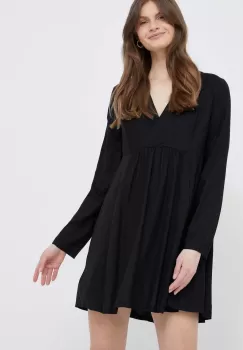 United Colors of Benetton rochie culoarea negru, mini, oversize imagine