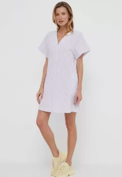 United Colors of Benetton rochie culoarea violet, mini, drept imagine