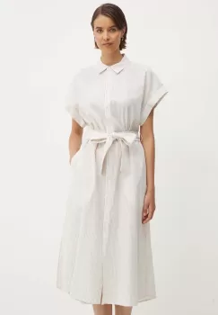 United Colors of Benetton rochie din amestec de in midi, evazati imagine