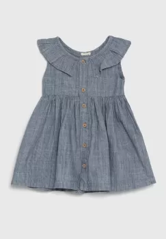 United Colors of Benetton rochie din bumbac pentru bebelusi mini, evazati imagine