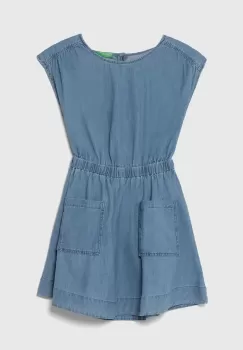 United Colors of Benetton rochie din bumbac pentru copii mini, evazati imagine