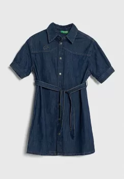 United Colors of Benetton rochie din denim pentru copii mini, drept imagine