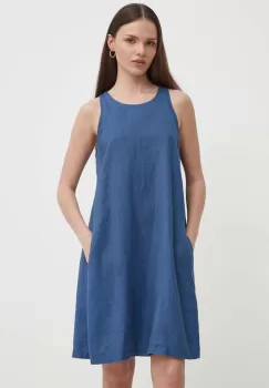 United Colors of Benetton rochie din in mini, drept imagine