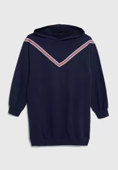 United Colors of Benetton rochie fete culoarea albastru marin, mini, drept imagine