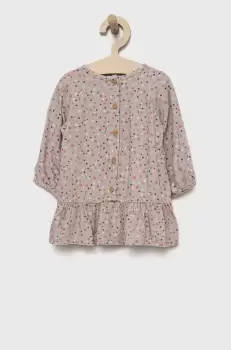 United Colors of Benetton rochie fete culoarea roz, midi, evazati imagine