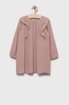 United Colors of Benetton rochie fete culoarea roz, mini, drept imagine