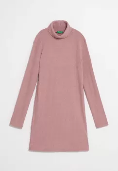 United Colors of Benetton rochie fete culoarea roz, mini, evazati imagine