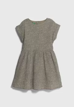 United Colors of Benetton rochie fete culoarea verde, mini, evazati imagine