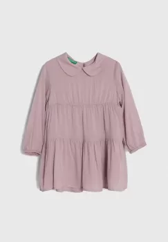 United Colors of Benetton rochie fete culoarea violet, mini, evazati imagine