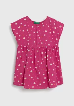 United Colors of Benetton rochie fete culoarea violet, mini, evazati imagine