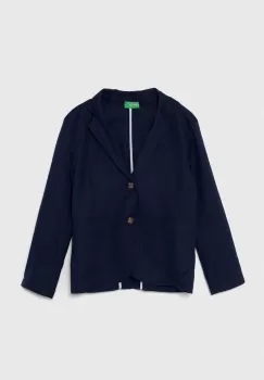 United Colors of Benetton sacou copii culoarea albastru marin imagine